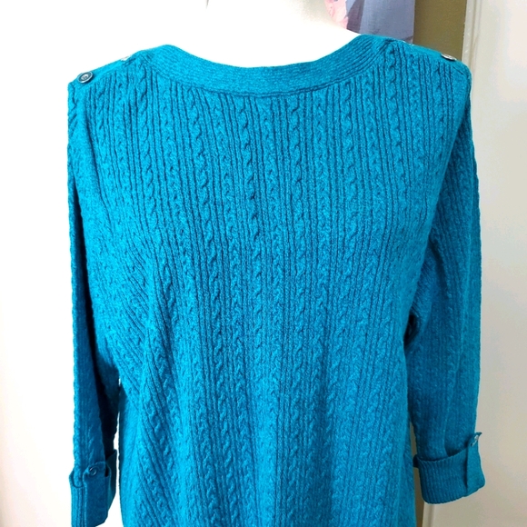 TanJay Sweaters - Alia Plus Teal Sweater